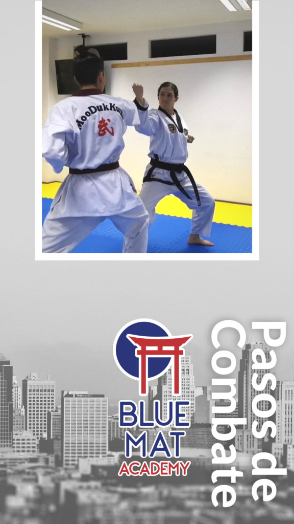 Blue Mat Moon MooMoo-Won Taekwondo Pasos de combate