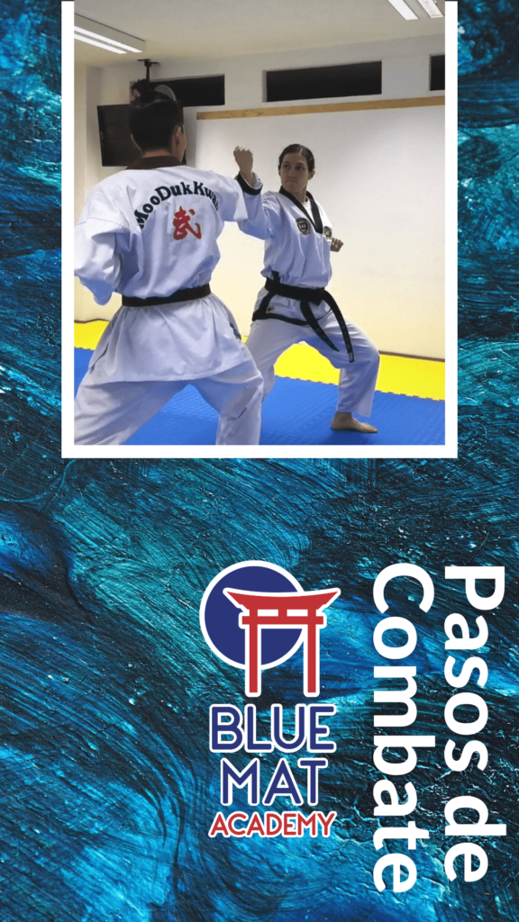 Blue Mat Moon MooMoo-Won Taekwondo pasos de combate cinta azul